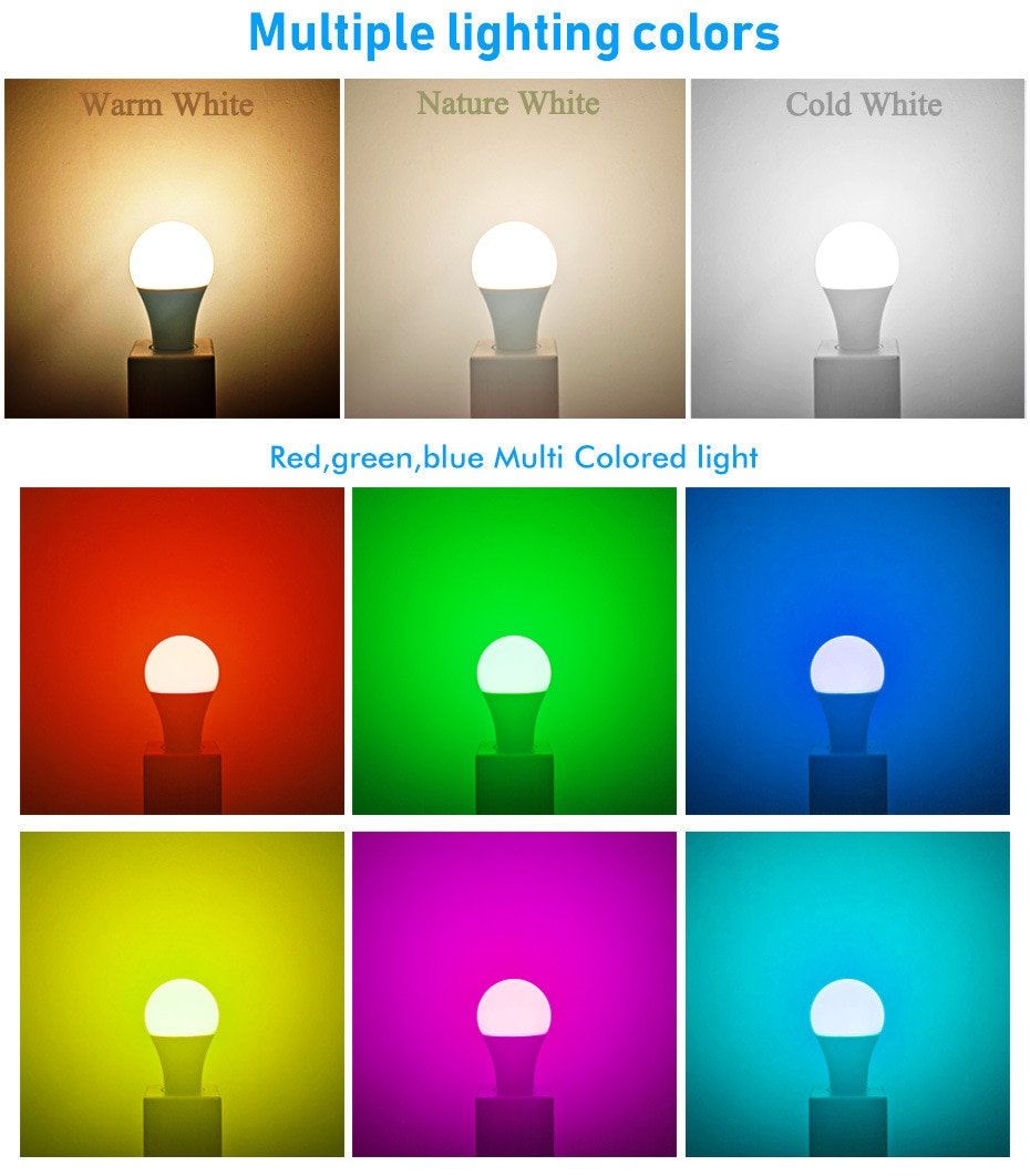 RGB BULB LED 12w Home Decoration 7 Multi Color