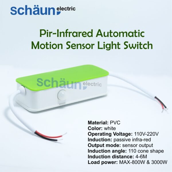 Schaun Pir Infrared Automatic Motion Sensor Light Switch