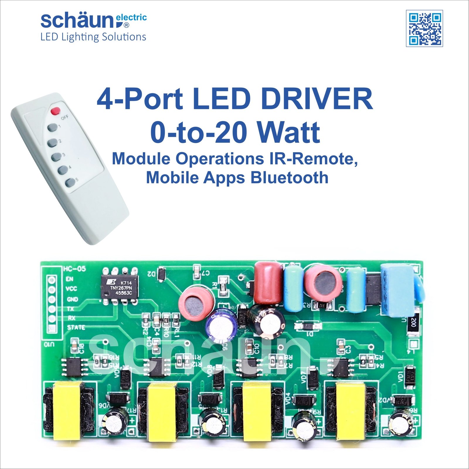 Intelligent Remote Control LED Driver 0-20W